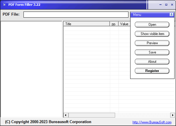 PDF Filler Screenshot